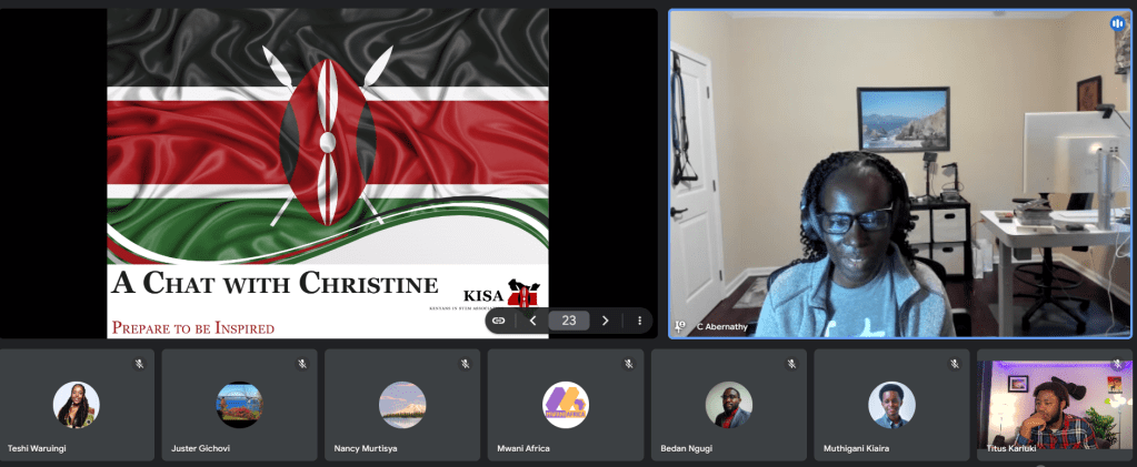 KiSA General Meeting 3 - A Chat with Christine Abernathy. March 2024.